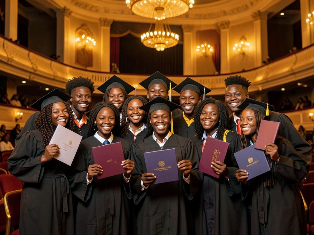 Jeune étudiant ambitieux s'exprimant en anglais